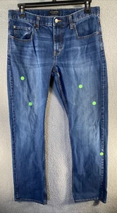 Banana Republic Jeans Men's 35x34 Blue Vintage Straight 100% Cotton Stains - Picture 1 of 22
