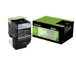 ORIGINALE LEXMARK 802K NERO 80C20K0 PER LEXMARK CX310N CX310DN CX410DE CX410DTE - Foto 1 di 1