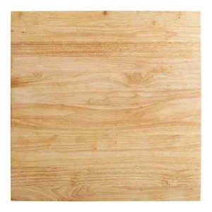 Tabla de cortar madera maciza de 24" W x 24" L con bordes cuadrados en acabado de madera natural - Imagen 1 de 13