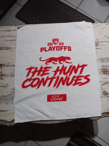 2023 Florida Panthers Playoffs The Hunt Continues Rally Towel NHL Hockey Cover