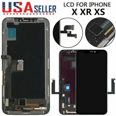 For iPhone X XR XS LCD Screen Display Touch Digitizer Assembly Replacement - Image 1 of 4