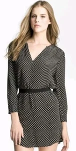 Vestido para mujer Joie modelo seda lunares talla pequeña clásico preppy atemporal - Imagen 1 de 14