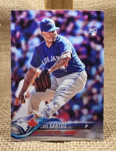 2018 Topps Series 1 Luis Santos RC Baseball Card #299 Blue Jays FREE S&H A5