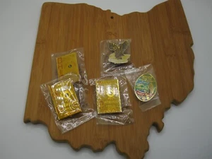 LOTE DE 5 PRENDEDORES DE CLUB DE LEONES BANDA DE TODOS LOS ESTADOS HONG KONG-EAGLE-MOHICAN NUEVOS - Imagen 1 de 4