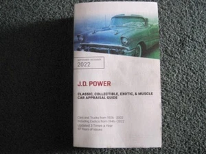 JD Power classic, collectible, exotic and muscle car appraisal guide 2022 - Picture 1 of 5