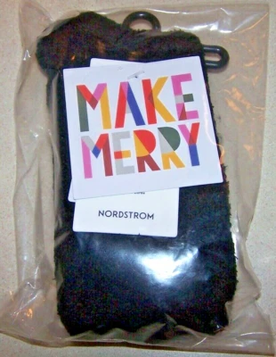 NORDSTROM BUTER SOCKS BLACK  SZ 9-11 NWT  - Image 1 of 3