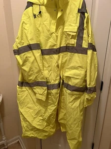Disney Tingley Waterproof High Visibility Yellow Rain Coat “Security” Size 4xl - Picture 1 of 8