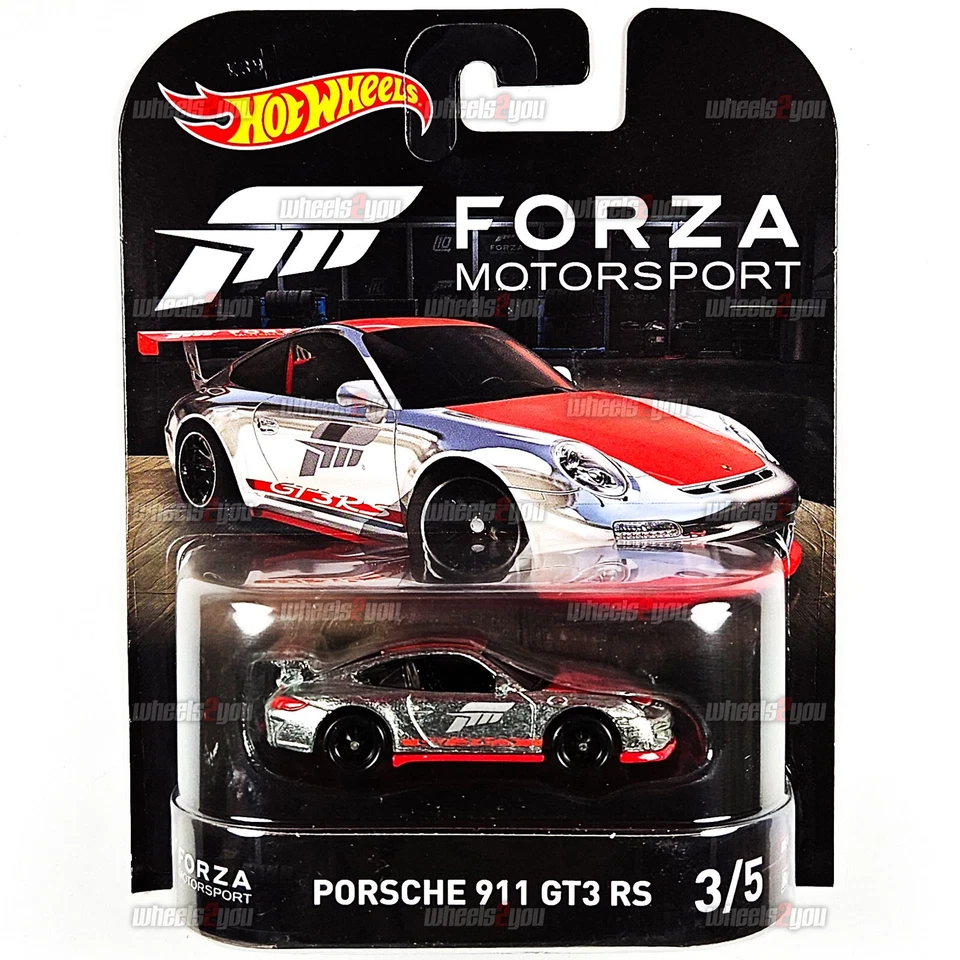 Hot Wheels 2017 Forza Motorsport Porsche 911 Gt3 RS Retro Entertainment 1 64