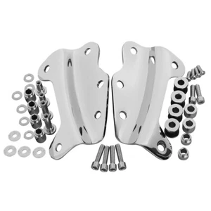 Chrome 4 Point Docking Hardware Kit For Harley Davidson Touring Models 2009-2013 - Picture 1 of 8