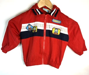 Chaqueta cortavientos Thomas The Train vintage roja con cremallera niño pequeño talla 24 meses 2006 - Imagen 1 de 9