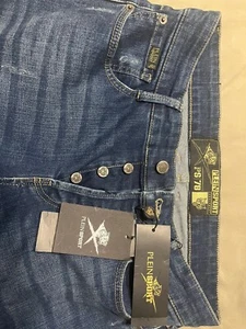 Phillip Plein Mens Denim Distressed Straight Cut Jeans Size 32 Brand new w/32 - Picture 1 of 4