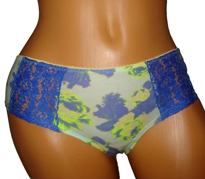 Victoria Secret Panty XS PINK Extra Low Rise Cheekster Floral Lace - Image 1 of 3