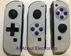 Nintendo Switch Custom Joy-Con Soft Touch SNES Joy Cons Controllers D-PAD option - Picture 1 of 19