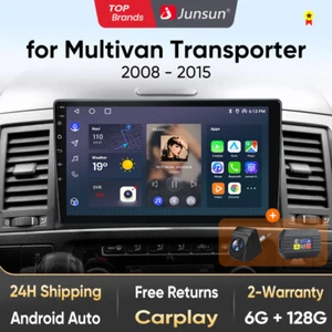 Radio de coche para VW Multivan V T5 Transporter 6+128G Android 13 CarPlay DAB Navi - Imagen 1 de 13
