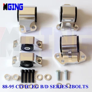 Chassis Engine Motor Mount Kit For 88-95 Civic EG B16 D20 Series 2 bolt SIL - Picture 1 of 4