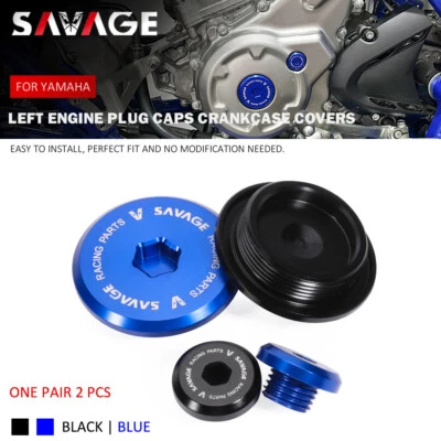 Tapas de enchufe de motor cubiertas de cárter para YAMAHA YZ450F YZ250F YZ 450FX WR450F 250F Foto 1 de 4