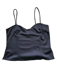 Y2k Crop Top Vintage Black Size 10 Streetwear,brats,goth,90s,indie - Picture 1 of 3