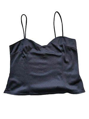 Y2k Crop Top Vintage Black Size 10 Streetwear,brats,goth,90s,indie - Image 1 of 3