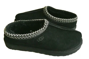UGG MEN TASMAN BLACK SHEARLING LINED MOCCASIN SHOE US 15 / EU 49.5 / UK 14 - Picture 1 of 5