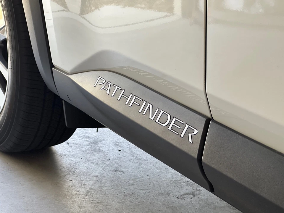 3D Raised Running Board Letter Inserts Decals Fits Nissan Pathfinder 2022 - 2025 Foto 1 de 1