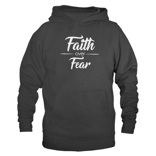 FEAR OF GOD Felpa con cappuccio Fede sulla paura Dio religioso cristiano Bibbia Chiesa Gesù Cristo