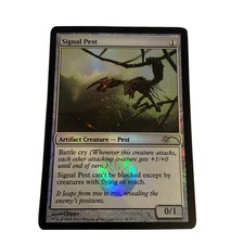 Magic the Gathering MTG Signal Pest Mirrodin Besieged FOIL Promo NM-Mint