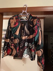 Vintage Picasso Jacket by Sang An - Size: Medium / Small / Shoulder Pads - Picture 1 of 4