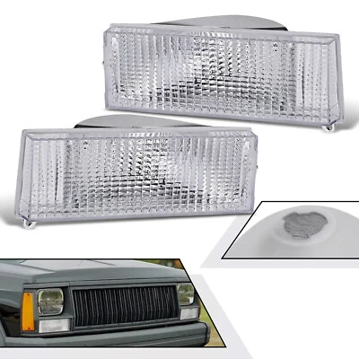 Parking Turn Signal Lights For Jeep Cherokee 1991-1996 & Comanche 91-92 Pickup - Image 1 of 4