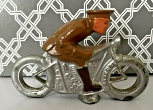 Manoil Barclay Toy Army Soldier Motorcycle Rider Cop VTG Dime Store