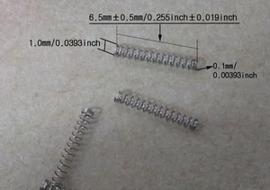 Resortes de compresión 250ea/SUS/WD0,0039""/0,039""OD/0,255"" FL/RESORTE YUHAN/Y110 - Imagen 1 de 4