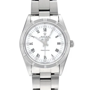 ROLEX Air King 14010 White Case Size 34×34mm Men's Used Watch #72147 - Picture 1 of 5