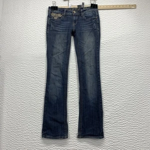 Grace in LA verzierte Boot Cut Jeans Größe 26 passt 30x 31,75 - Bild 1 von 16