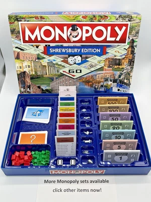 Monopoly Shrewsbury Edition Board Game VGC ***100% Complete*** Christmas Xmas - Image 1 of 4