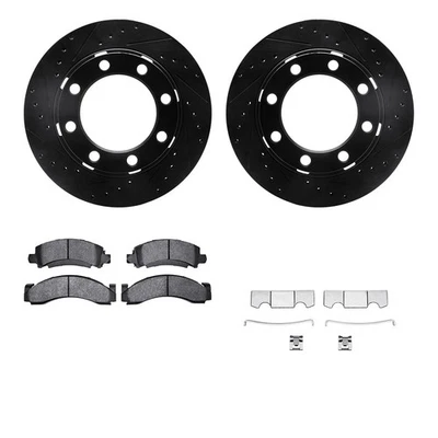 For Dodge W250 86-93 Brake Kit eLINE Series Drilled & Slotted Front Brake Kit w Foto 1 de 3
