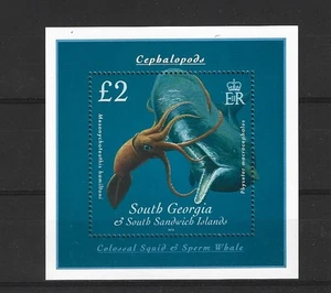 Peces animales marinos del sur de Georgia e islas Sandwich bloque 20 ** (mnh) - Imagen 1 de 1