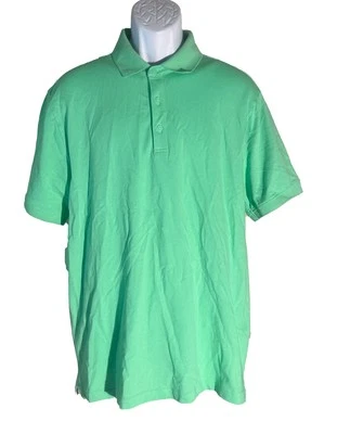 UNDER ARMOUR Men's Short Sleeve Button Down Green Polo Shirt Large - Image 1 of 4