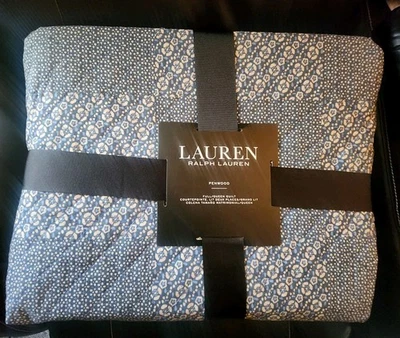 Lauren Ralph Lauren Penwood Patchwork 100% algodão 1 peça. Colcha completa/rainha US$ 260 - Imagem 1 de 4