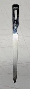 Vintage Trim Nail File Stainless Triple Cut Bassett Made In The USA - Picture 1 of 13