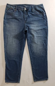 Pantalones de mezclilla para mujer Chico 3R talla 16R azul boyfriend tiro alto - Imagen 1 de 6