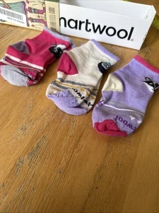 NWT Smartwool Toddler Trio Socks. Pack of 3 ~ 1T-2T ~ Boys/Girls Merino wool - Picture 1 of 9