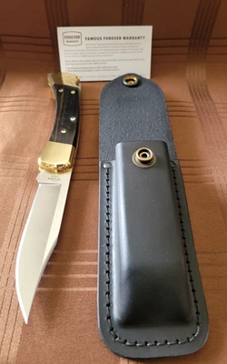 Buck 110 Hunter S35vn Clip Point Super Steel Blade Black Leather Sheath New - Image 1 of 4