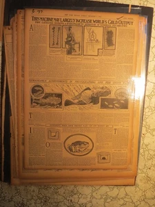 Giornale Storia dell'Oro 1900 MACCHINA PUÒ AUMENTARE PRODUZIONE ORO IDROMAGNETICO - Foto 1 di 1