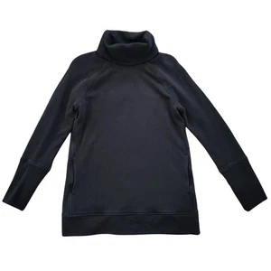 Sudadera Top Lululemon Cuello Embudo Buceo Mujer Talla 6 Negro Bolsillos Atletismo - Imagen 1 de 5
