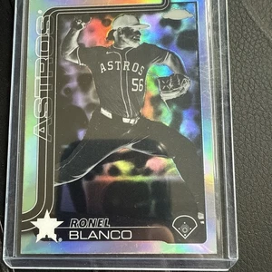 2025 Topps Chrome- #292 Ronel Blanco Houston Astros Negative Refractor - Picture 1 of 2