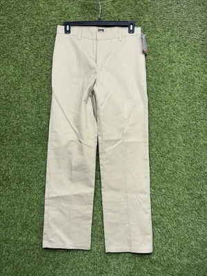 Uniforme Escolar Dickies Pantalones Niñas 20 Regular Pierna Recta Beige Preppy Nuevo con Etiquetas Foto 1 de 4