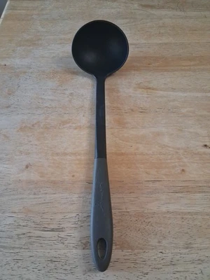 Calphalon Cooking Black Serving Ladle  4oz / 1/2C-2oz / 1/4C Nylon Heat To 400F - Image 1 of 3