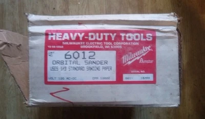 LIJADORA ORBITAL MILWAUKEE 6012 DE COLECCIÓN COMO NUEVA - (USA HOJA ESTÁNDAR 1/3) Foto 1 de 4