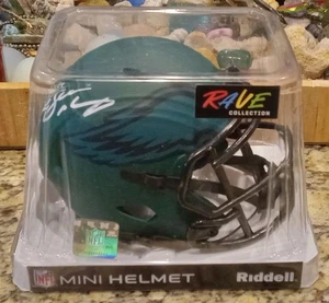 LeSean McCoy Signed Philadelphia Eagles Riddell Eclipse Helmet #25 Auto - RAVE - Picture 1 of 6
