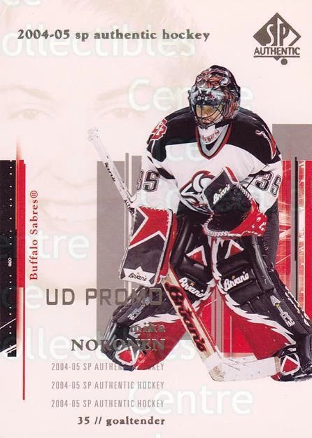 2004-05 SP Authentic UD Promos #11 Mika Noronen - Image 1 of 1