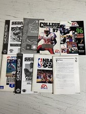 Lot of Sega Genesis Sports manuals MANUALS ONLY No Games NFL Baseball Sega Sport